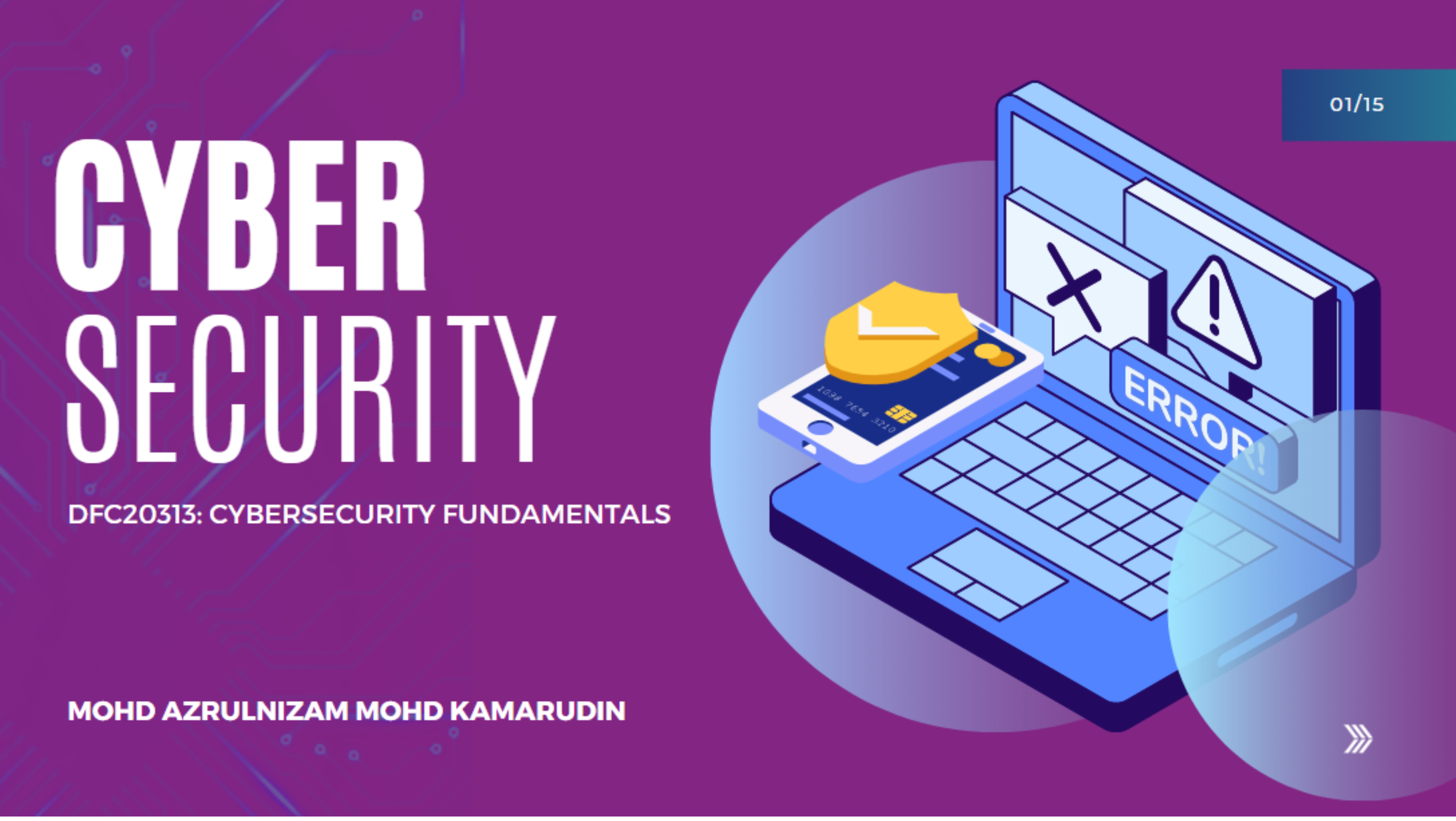 DFC20313 Cybersecurity Fundamentals