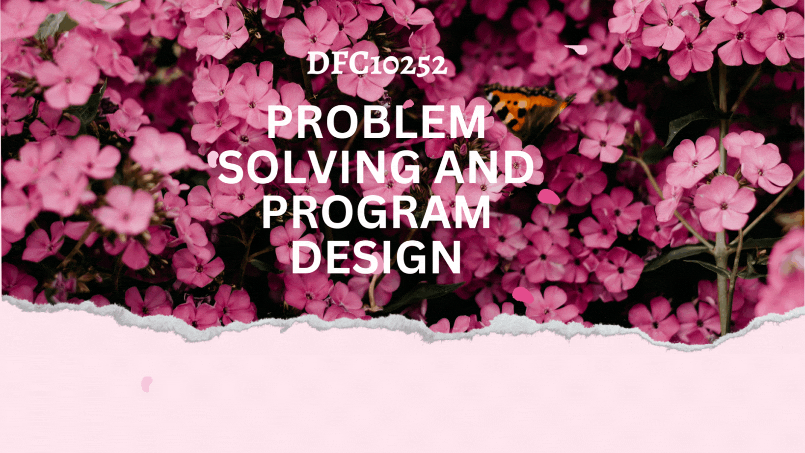 DFC10252 Problem Solving and Program Design